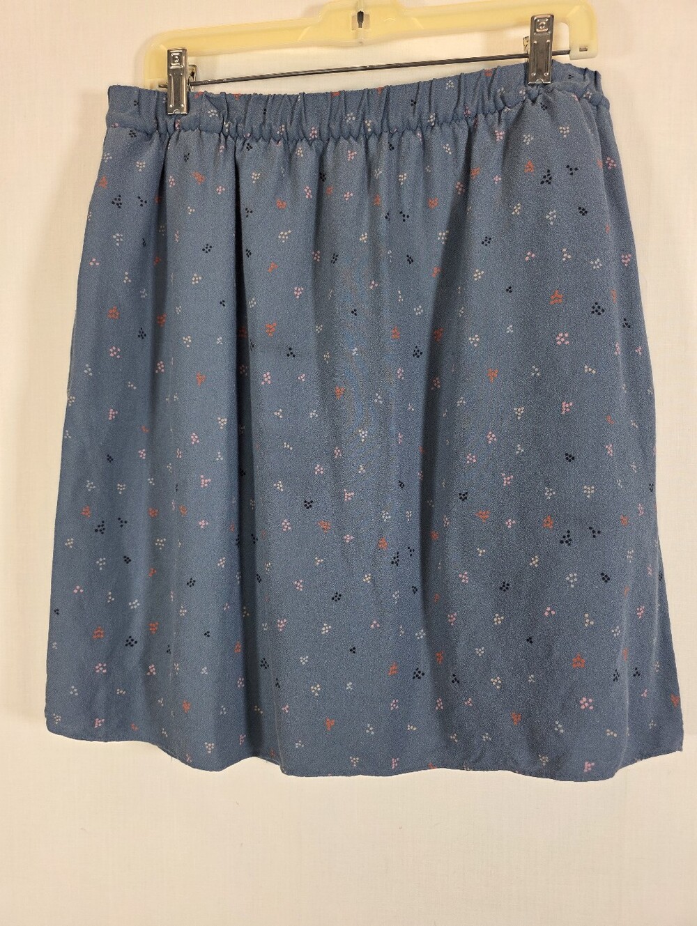 Boden Blue Ditsy Floral Viscose Skirt with Pockets US 10L